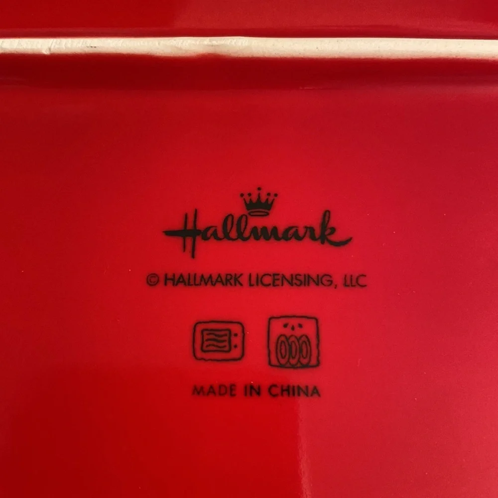 HALLMARK FRESH BAKED COOKIES CERAMIC PLATTER AND SPOON WITH TOWEL - Picture 6 of 6